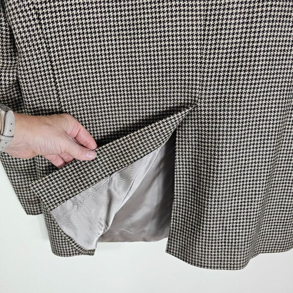 Lauren Ralph Lauren Wool Houndstooth Blazer Sport Coat 42R Quiet Luxury Academia - Picture 6 of 10